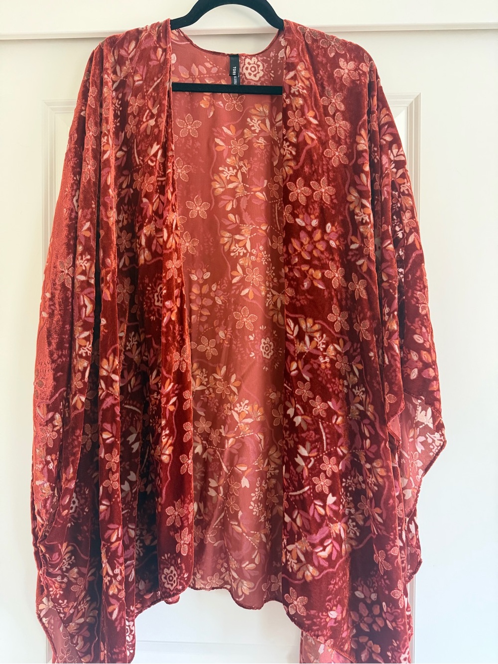 torrid Rust Floral Velvet Kimono